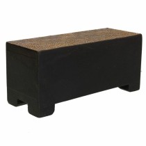 Jewelry box Alexandra House Living Dark brown Brass Paint MDF Wood 8 x 8 x 20 cm