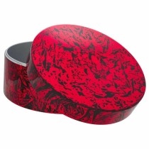 Boîte Décorative Alexandra House Living Noir Rouge Céramique Bois MDF 25 x 13 x 25 cm