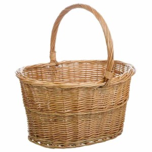 Picnic Basket Alexandra House Living wicker Willow wood 42 x 30 x 22 cm Natural