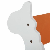 Schaukelstuhl Alexandra House Living Weiß Orange Holz MDF 33 x 55 x 51,5 cm Für Kinder Giraffe