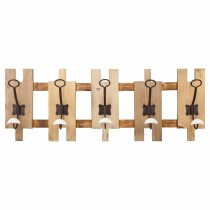 Wall mounted coat hanger Alexandra House Living Natural Fir wood 10 x 25 x 70 cm