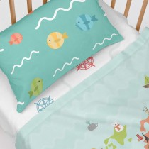 Bedding set HappyFriday Happynois World Map Multicolour Baby Crib 2 Pieces