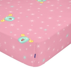 Drap housse HappyFriday MR FOX Multicouleur Rose 70 x 140 x 14 cm