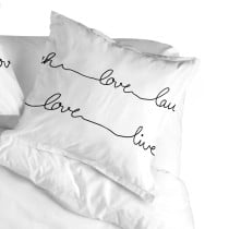 Pillowcase HappyFriday Blanc Live Multicolour 80 x 80 cm