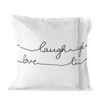 Pillowcase HappyFriday Blanc Live Multicolour 80 x 80 cm