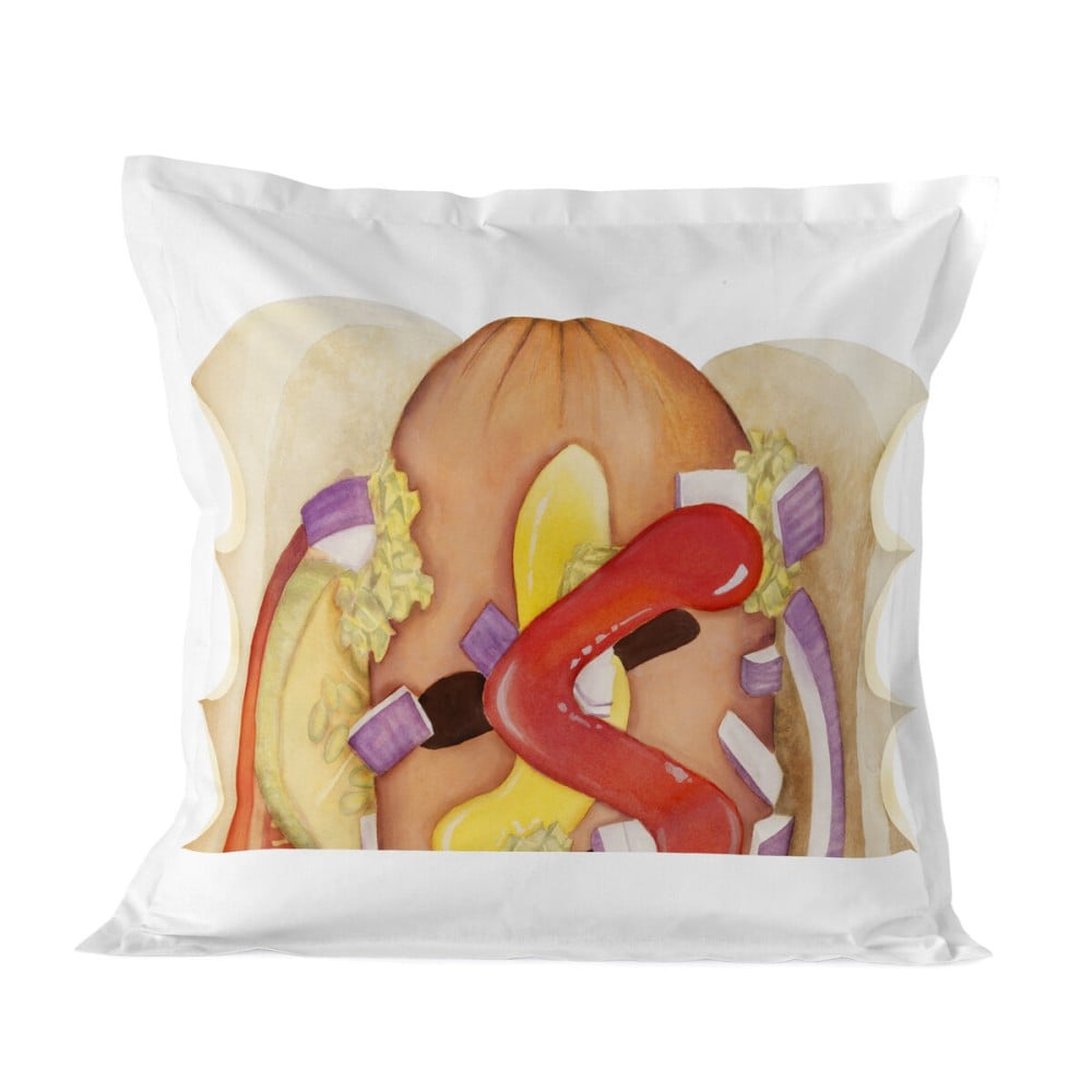 Pillowcase HappyFriday Baleno Teen Hotdog Multicolour 80 x 80 cm