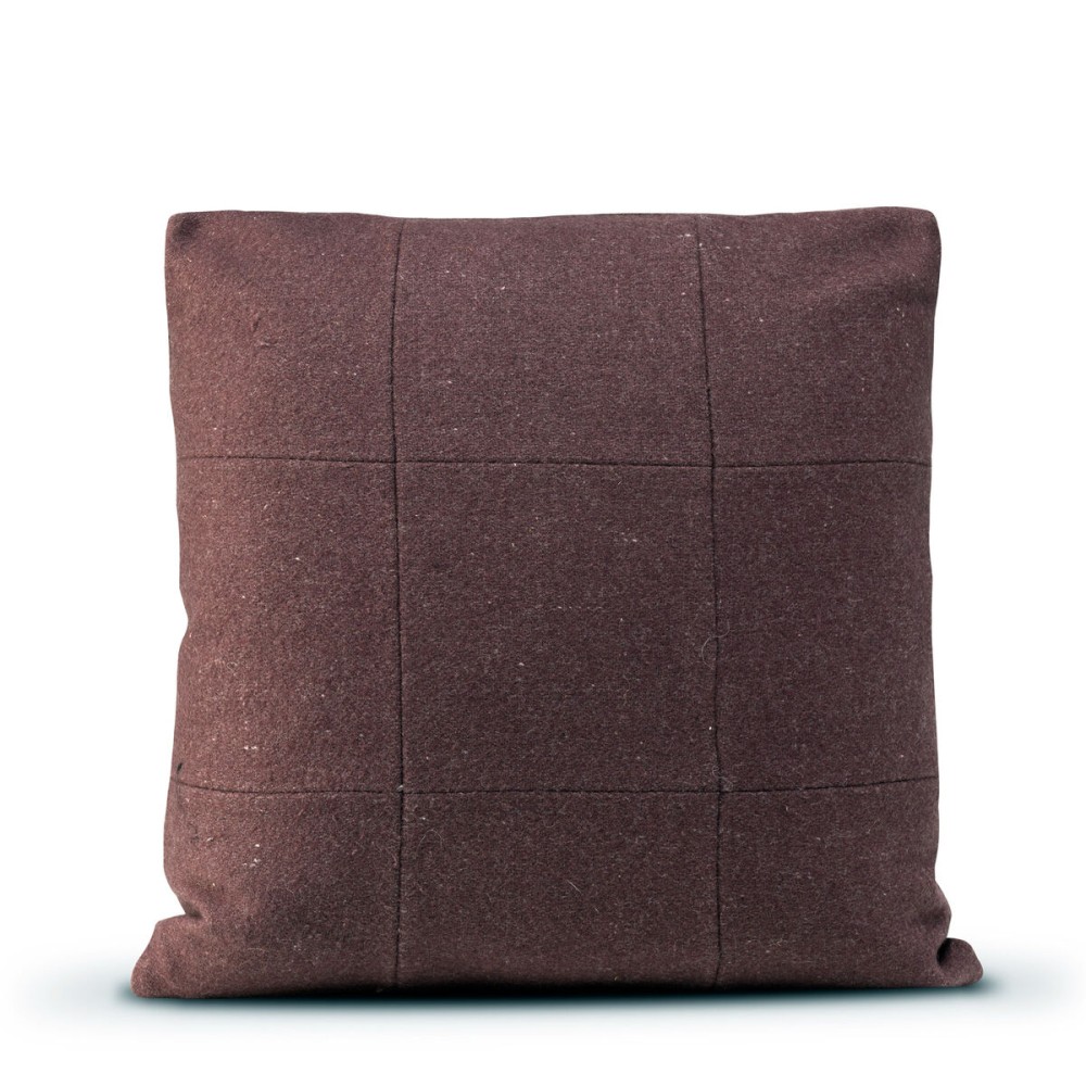 Housse de coussin HappyFriday HF Living Square Felt Bordeaux 50 x 50 cm