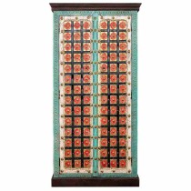 Cupboard Alexandra House Living Multicolour Brass Mango wood 40 x 90 x 180 cm