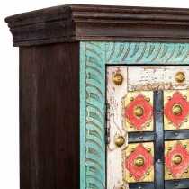 Cupboard Alexandra House Living Multicolour Brass Mango wood 40 x 90 x 180 cm