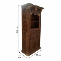 Regal Alexandra House Living Braun Holz 53 x 217 x 99 cm