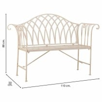 Banc Alexandra House Living Blanc Fer 50 x 88 x 110 cm