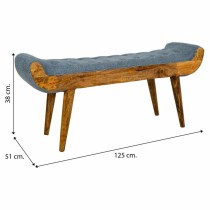 Bank Alexandra House Living Canvas-Stoff Mango-Holz 51 x 38 x 125 cm