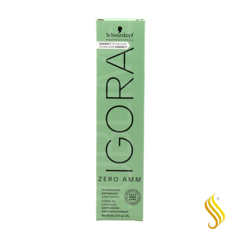 Dauerfärbung Schwarzkopf Igora Zero Amm Nº 6-31 Dunkles Aschblond 60 ml