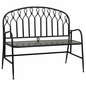 Bank Alexandra House Living Schwarz Metall 56 x 98 x 118 cm