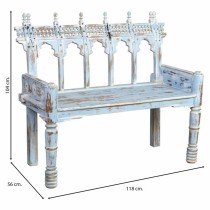 Bank Alexandra House Living Blau Mango-Holz 56 x 104 x 118 cm