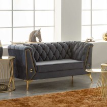 Sofa Alexandra House Living Grau 72 x 75 x 153 cm