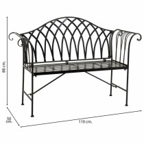 Banc Alexandra House Living Noir Fer 50 x 88 x 110 cm