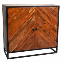 Console Alexandra House Living Noir Bois Fer 40 x 82 x 89 cm