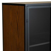 Cupboard Alexandra House Living Brown Glass Fir wood MDF Wood 35 x 155 x 64 cm