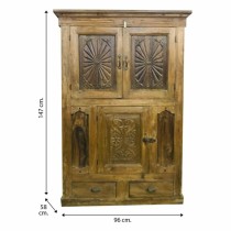 Armoire Alexandra House Living Marron Bois Recyclé 58 x 147 x 96 cm