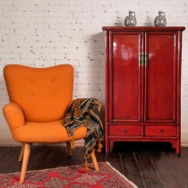 Armoire Alexandra House Living Rouge Bois 69 x 182 x 101 cm