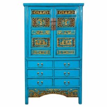 Cupboard Alexandra House Living Blue Wood Elm wood 43 x 170 x 100 cm