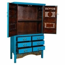 Schrank Alexandra House Living Blau Holz Ulmenholz 43 x 170 x 100 cm