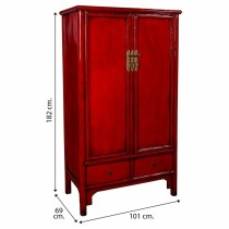 Cupboard Alexandra House Living Red Wood Elm wood 69 x 182 x 101 cm