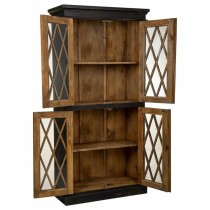 Display Stand Alexandra House Living Glass Iron Mango wood 40 x 183 x 90 cm