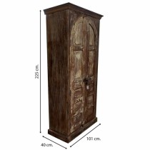 Armoire Alexandra House Living Marron polystyrène Bois de manguier 40 x 225 x 101 cm