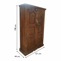 Armoire Alexandra House Living Marron Bois Recyclé 44 x 198 x 121 cm