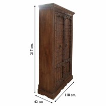 Schrank Alexandra House Living Braun Recyceltes Holz 42 x 217 x 118 cm