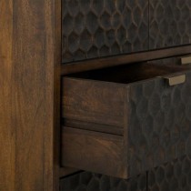 Cupboard Alexandra House Living Brown Wood Iron 40 x 180 x 80 cm