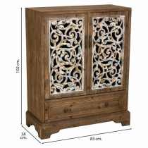 Armoire Alexandra House Living Marron Bois d'épicéa Bois MDF 38 x 102 x 83 cm