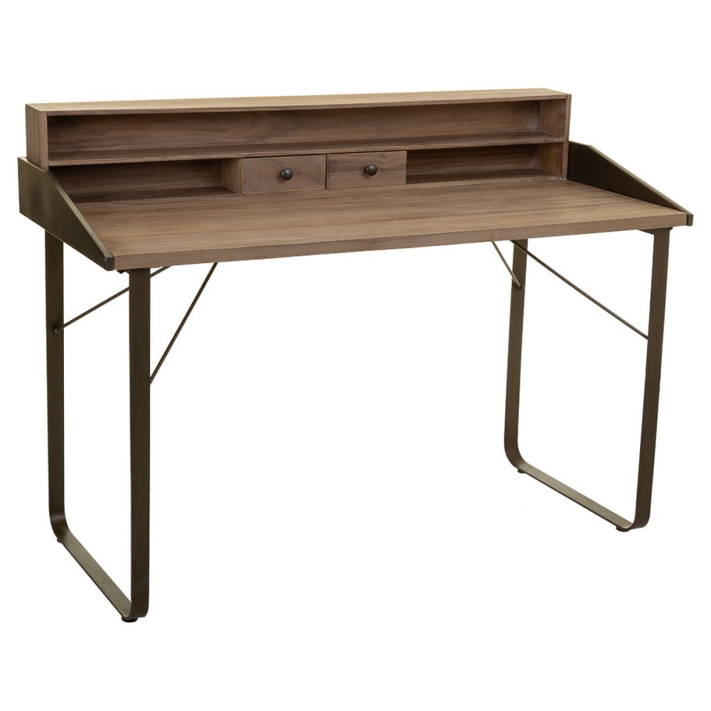 Desk Alexandra House Living Brown Wood Iron Plate Fir wood 60 x 95 x 130 cm