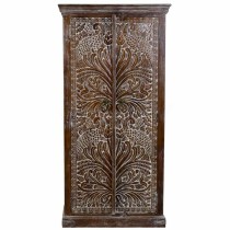 Cupboard Alexandra House Living Dark brown Mango wood 40 x 90 x 180 cm