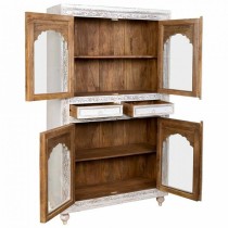 Displayständer Alexandra House Living Mango-Holz 43 x 107 x 193 cm