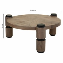 Centre Table Alexandra House Living Brown Wood Iron Plate Fir wood 110 x 46 x 110 cm