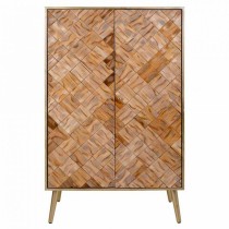 Armoire Alexandra House Living Marron Bois de paulownia 42 x 125 x 76 cm