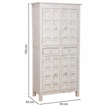 Garde-robe Alexandra House Living Blanc Bois de manguier 93 x 192 x 45 cm