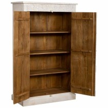 Garde-robe Alexandra House Living Blanc Bois de manguier 98 x 160 x 46 cm