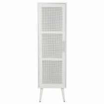 Schrank Alexandra House Living Silberfarben white wedding Bambus Holz MDF 37 x 139 x 40 cm