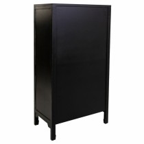 Armoire Alexandra House Living Noir Rotin Bois d'épicéa Bois MDF 40 x 135 x 70 cm