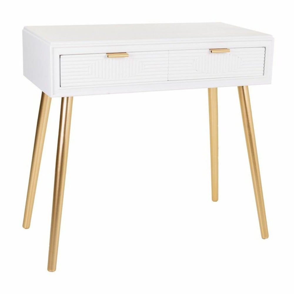 Hall Table with Drawers Alexandra House Living Golden MDF Wood 41 x 78 x 82 cm