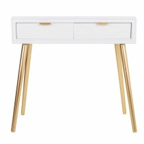 Konsolentisch mit Schubladen Alexandra House Living Gold Holz MDF 41 x 78 x 82 cm