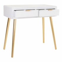 Konsolentisch mit Schubladen Alexandra House Living Gold Holz MDF 41 x 78 x 82 cm