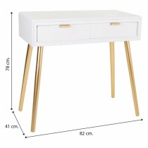 Konsolentisch mit Schubladen Alexandra House Living Gold Holz MDF 41 x 78 x 82 cm