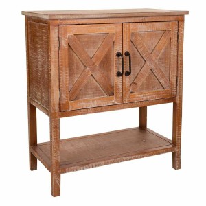 Meuble d'Entrée Alexandra House Living Marron Bois de pin Bois MDF 80 x 37 x 71 cm