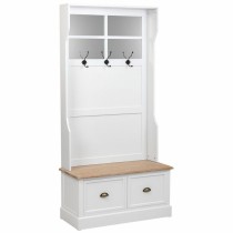 Konsolentisch mit Schubladen Alexandra House Living Weiß Braun Zinklegierung Holz MDF 39 x 184 x 92 cm