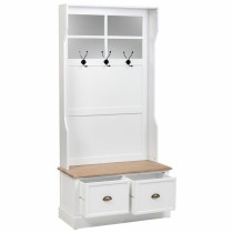 Hall Table with Drawers Alexandra House Living White Brown Zinc Alloy MDF Wood 39 x 184 x 92 cm